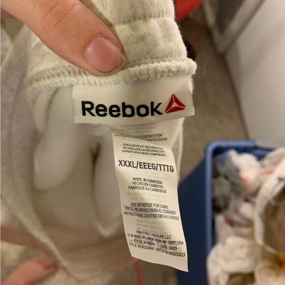 Reebok XXXL‎ Grey Heather Warmup Shorts - Picture 6 of 9
